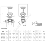 Клапан балансировочный автомат латунь Ду 40 G1 1/2" Ру16 Тмакс=110 оС ВР 5-30 кПа Kvs=11.72м3/ч без ниппелей OR 0610.042