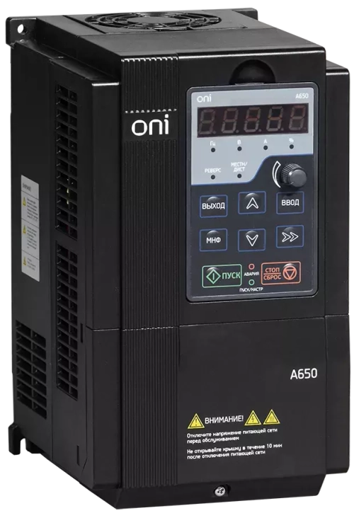 Частотный преобразователь ONI A650 380В 3Ф 30kW 60А