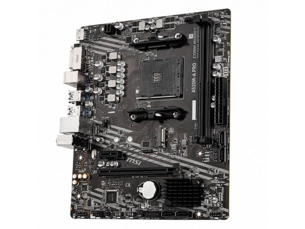 Материнская плата MSI A520M-A Pro, Socket AM4, AMD A520, mATX, RTL