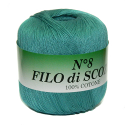 Пряжа Filo Di Scozia №8 50г, 340м, 100%мерсеризованный хлопок (цена за 1 шт)