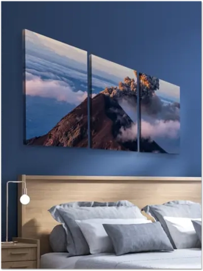 Картина Дыхание вулкана модульная 50x70см 3шт.