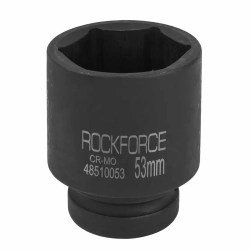 Головка ударная глубокая 1'', 53мм (6гр) RockForce RF-48510053