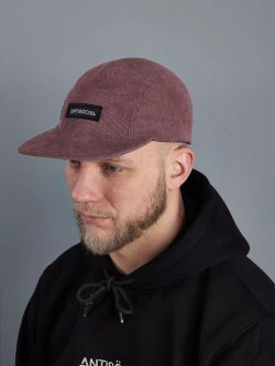 Кепка 5 panel Velvet Пыльная Роза