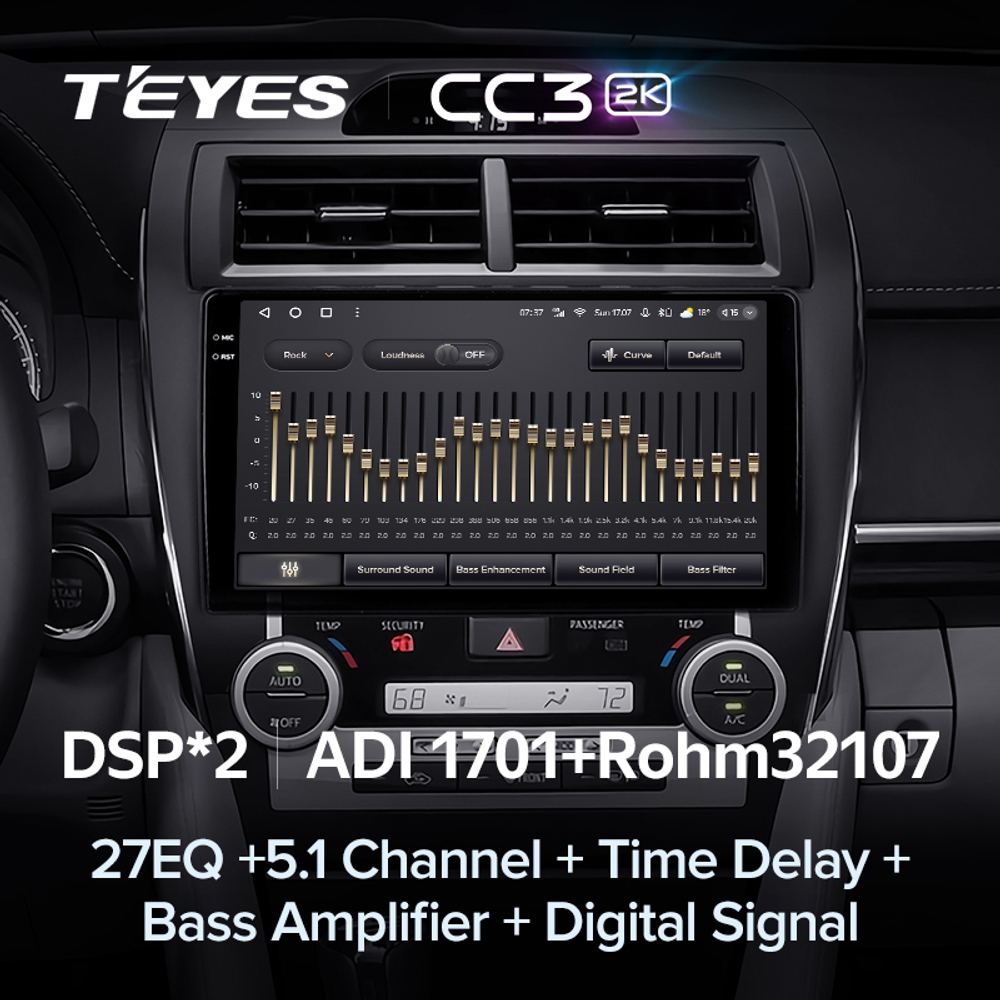 Teyes CC3 2K 10,2"для Toyota Camry 7 2012-2014