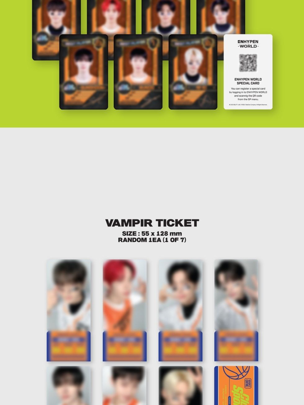 товары ENHYPEN - WORLD COUPON CARD COLLECTION CLUB SPORTS SPECIAL Version