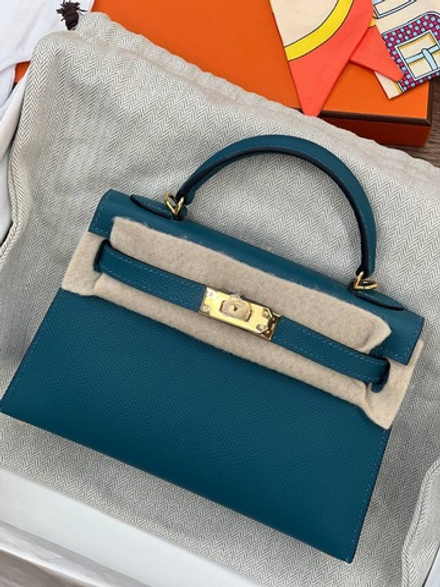 Сумка Hermes Kelly Mini Epsom ручной шов
