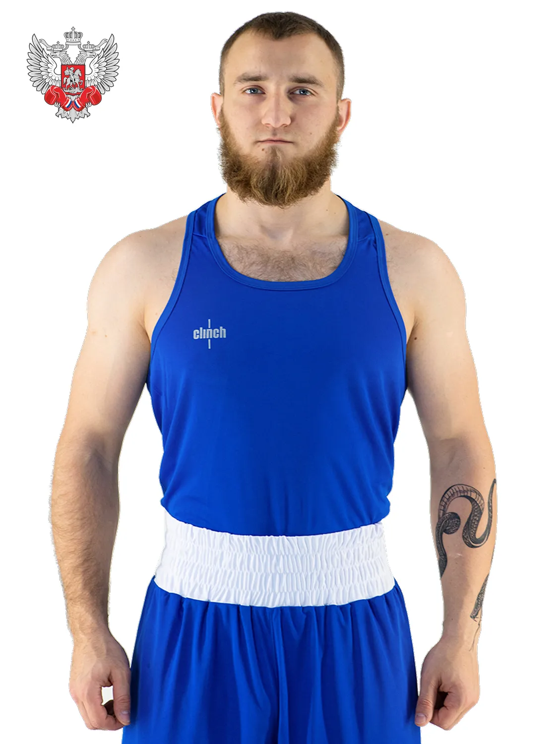 C116 Майка боксерская Clinch Olimp синяя
