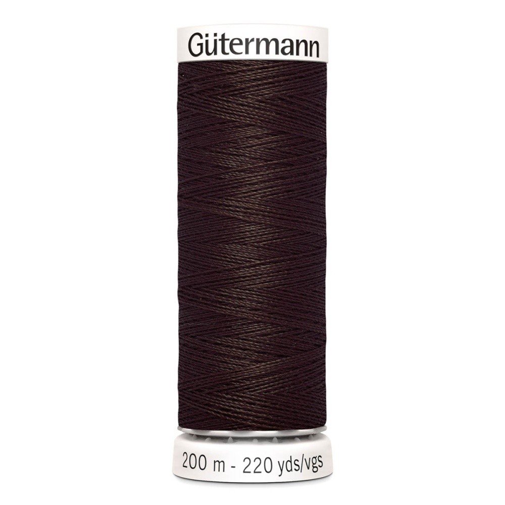 Нить Sew-All 200 м, Gutermann, 696 т.шоколад