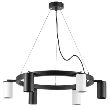 Люстра подвесная 6*GU10 LR016373363 черный/белый Rullo Lightstar