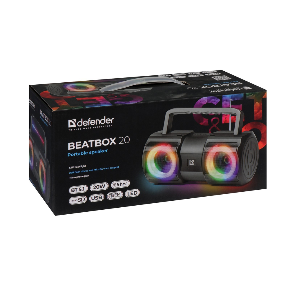 Портативная колонка DEFENDER Beatbox20 20Вт