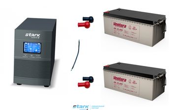 Комплект ИБП SC 1000 online + GPL 12-200 х 2 шт.