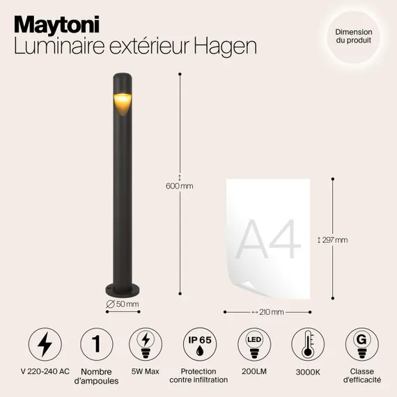 Наземный светильник Hagen O423FL-L5GF Maytoni