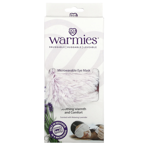 Warmies, маска на глаза для микроволновой печи, алтея и лаванда, расслабляющая лаванда, 1 шт.