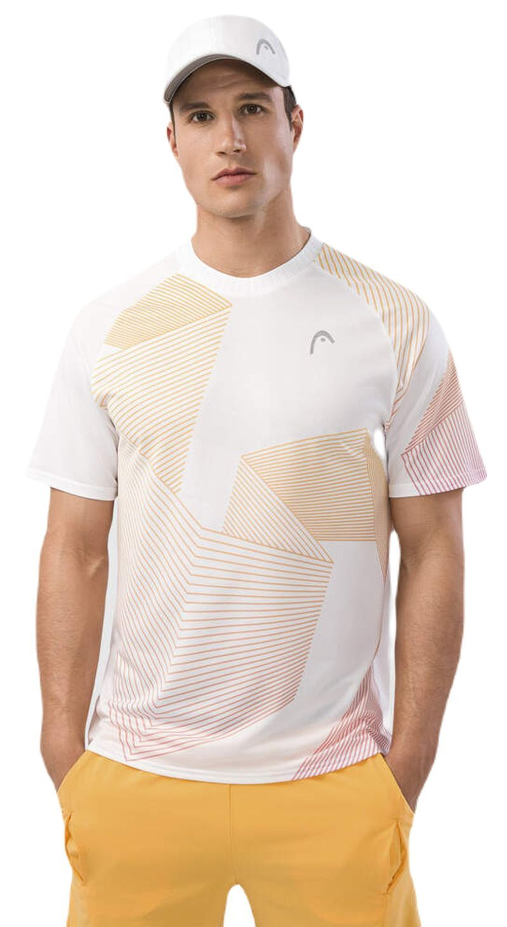 Мужская теннисная футболка Head Performance MC Melbourne T-Shirt - банан