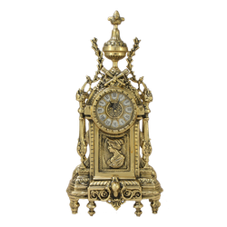 Bello De Bronze Часы "Дон Луи" c женским профилем каминные бронзовые