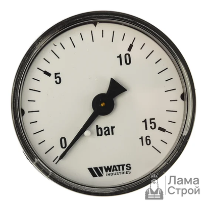 Манометр Watts 50/10-1/4 0-16 bar аксиальный