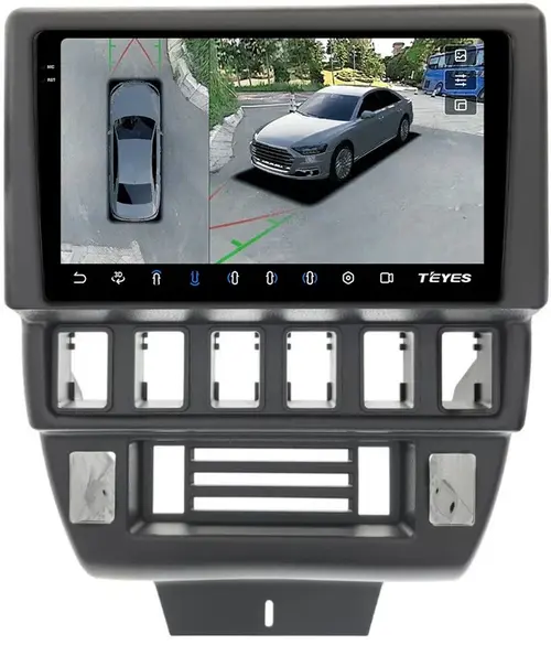 Магнитола для Lada 4x4, Urban, Bronto 1993-2019 - Teyes CC3-2K-360 на Android 10, Быстрая, 2K QLED, CarPlay, 4G SIM-слот, 4 камеры в комплекте