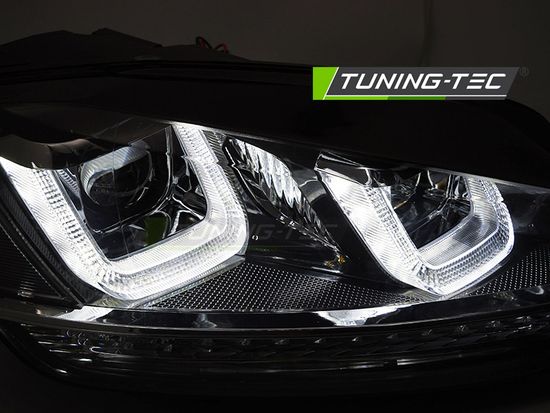 ФАРЫ LIGHT SEQ ЧЕРНЫЕ С ЧЕРНОЙ ЛИНИИ для VW GOLF 7 13-17