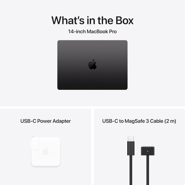 Ноутбук Apple MacBook Pro 14" 2025 MDE04LL/A (M5 10C CPU, 10C GPU, RAM 16 ГБ, SSD 512 ГБ), черный космос