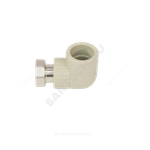 Угольник PP-R комбинированный серый Дн 32х1" с накидной гайкой VALFEX 10138032Г