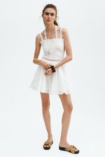 Платье с кружевом на бретелях - H&M