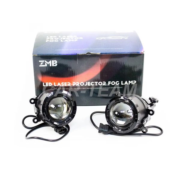 Противотуманные фары (ПТФ) WD-024 "ZMB" лазерные с Bi-LED модулем на Лада Веста, Гранта FL, Нива Урбан, X-Ray, Renault, Nissan, Honda, Ford, Opel, Peugeot, Mitsubishi, Daewoo