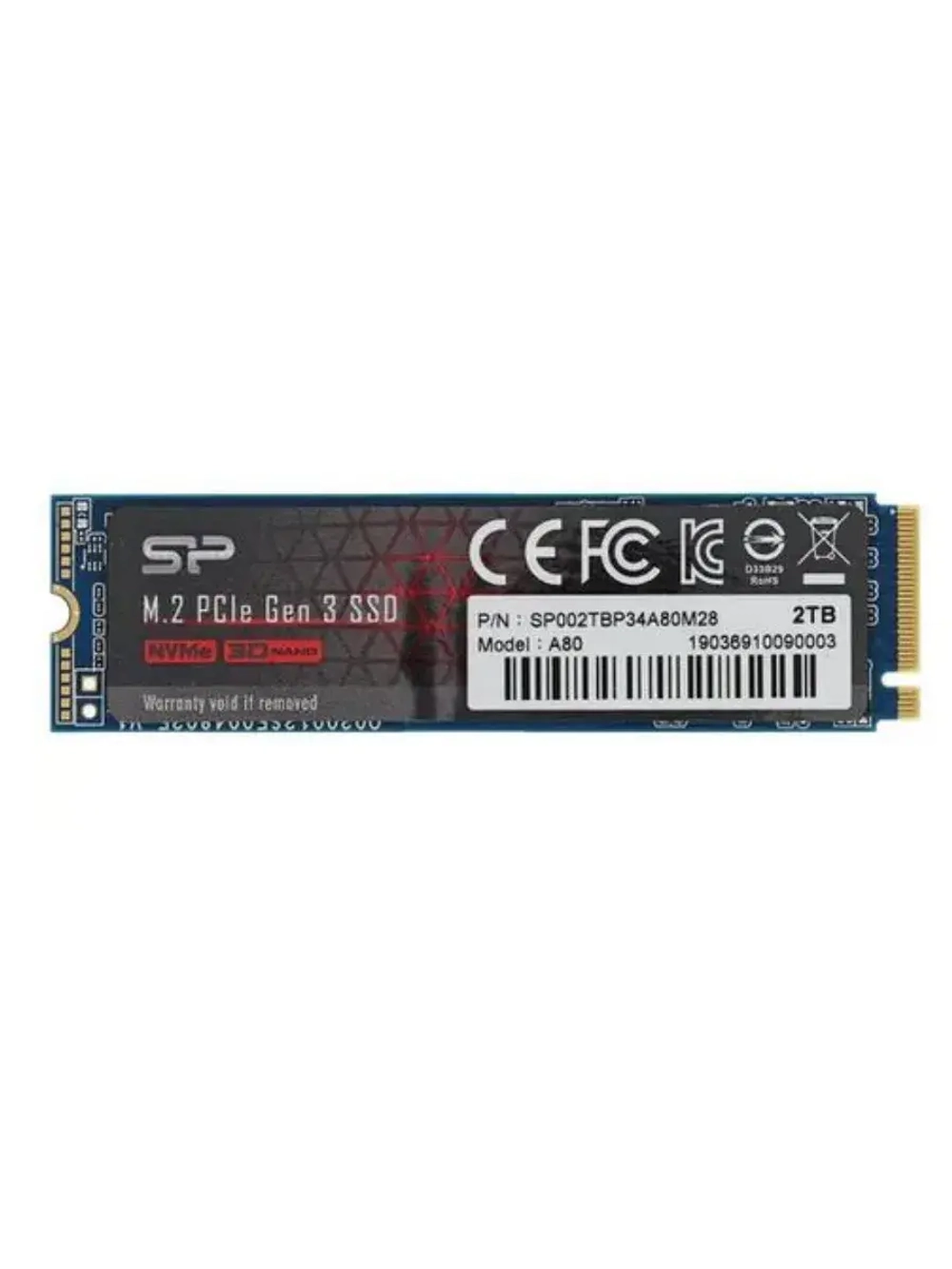 2 ТБ M.2 SSD накопитель P34A80 SP002TBP34A80M28