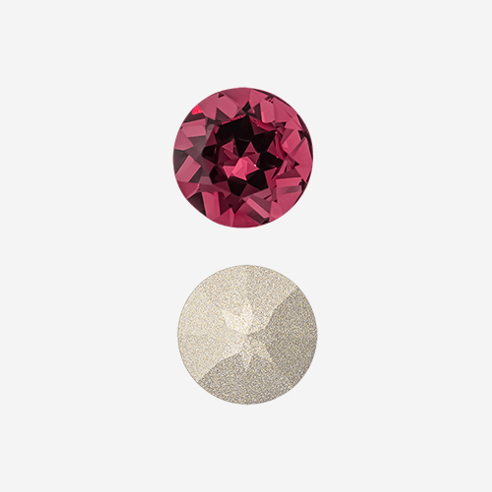 Кристалл Шатон (Chaton), оттенок "Светлая Фуксия"/"Light Fuchsia", 12мм