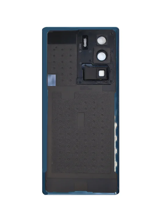 Задняя крышка для ZTE A41 Ultra черная (Black) со стеклом камеры