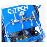 Установка опрессовочная высокого давления C-TECH DN1610 (160 бар, до 600 л/ч, 3 кВт, 220 В) мобильная