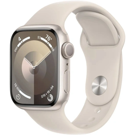Умные часы Apple Watch Series 9 41 мм Aluminium Case GPS, starlight Sport B M/L