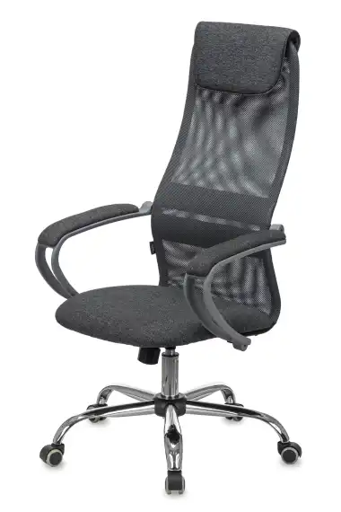 Кресло эргономичное Бюрократ CH-G601SL серый TW-04 3C1 сетка/ткань крестов. металл хром пластик серый