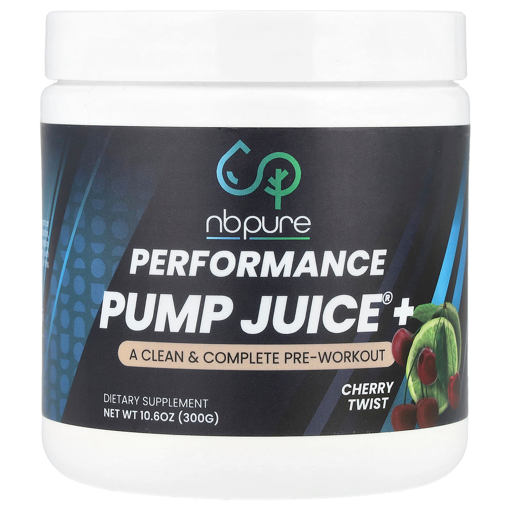 NB Pure, Performance Pump Juice+®, со вкусом вишни, 300 г (10,6 унции)