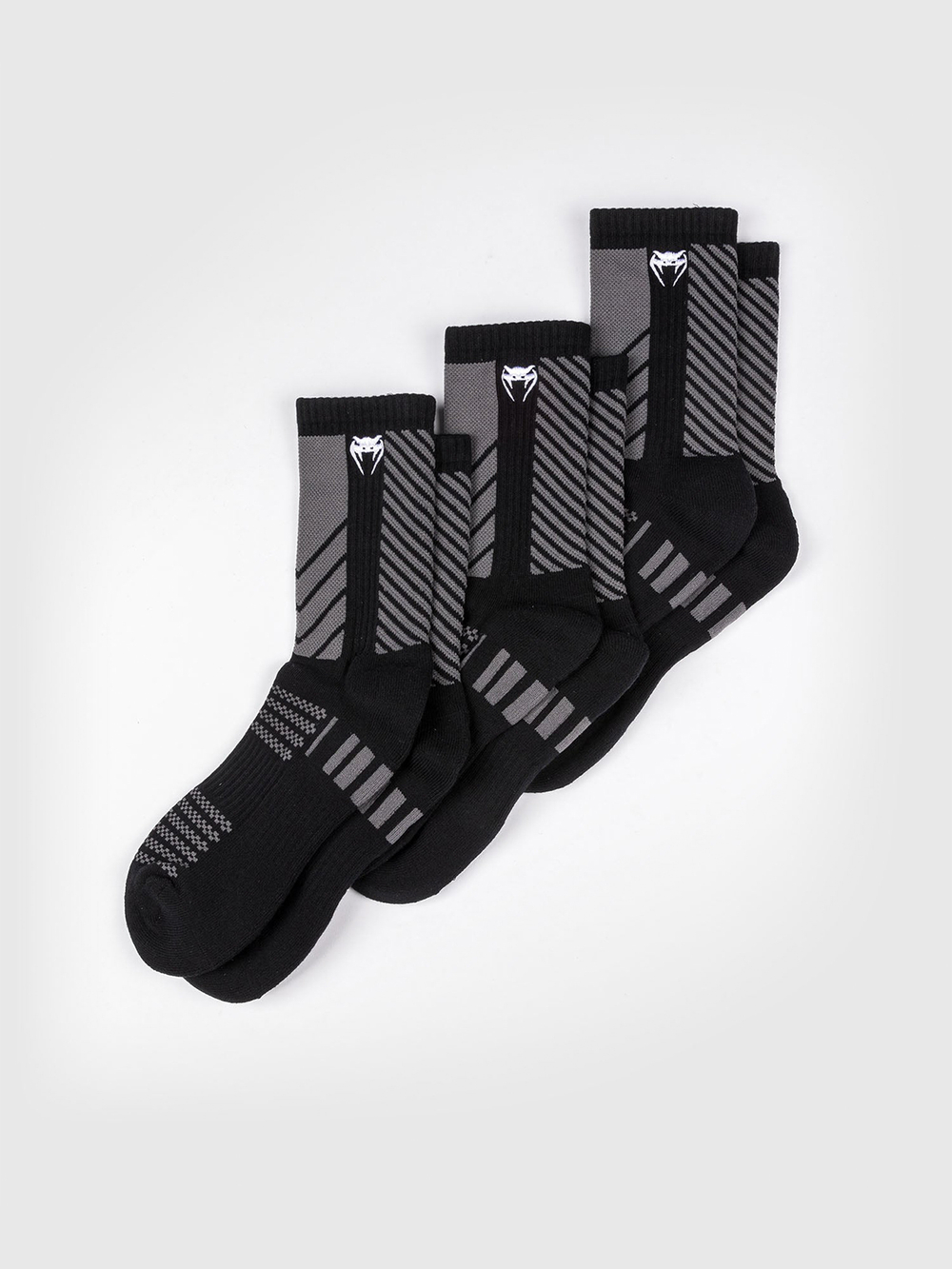 Носки высокие Venum Vector Black/Grey 3 пары