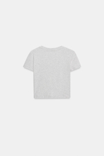 УКОРОЧЕННАЯ ФУТБОЛКА С ВЫШИВКОЙ «МЕДВЕДЬ» — ZARA