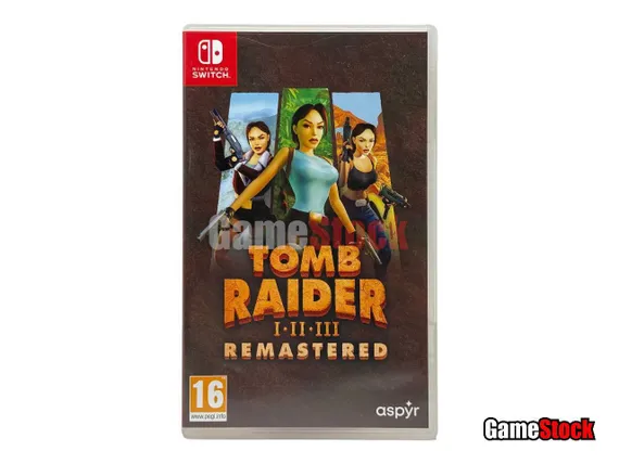 Tomb Raider 1-2-3 (I-II-III) Remastered (Nintendo Switch, Полностью на русском языке, Б/У)