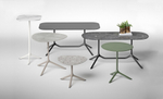 Стол ламинированный обеденный складной Scab Design Tripe Folding, тортора, каменный