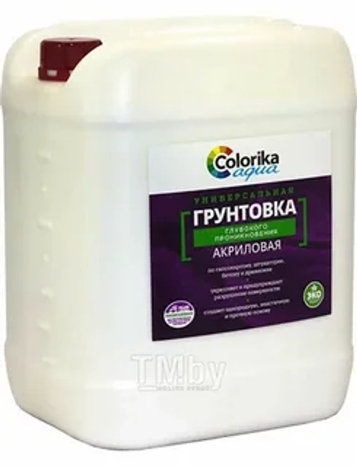 Грунтовка "colorika aqua" универсальная глубокого проникновения 5 кг