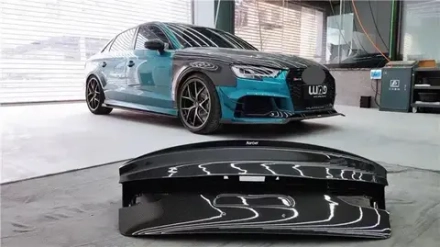 Карбоновая крышка багажника со спойлером для AUDI A3 & A3 S LINE & S3 & RS3 2014-2020 Sedan Ауди седан