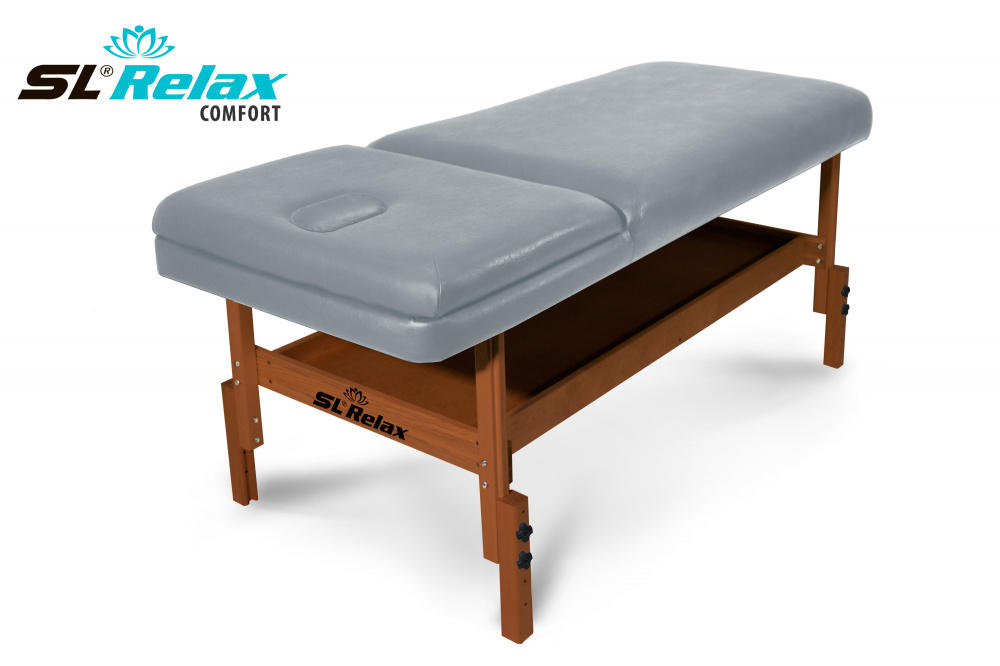 Массажный стол Relax Comfort серая кожа