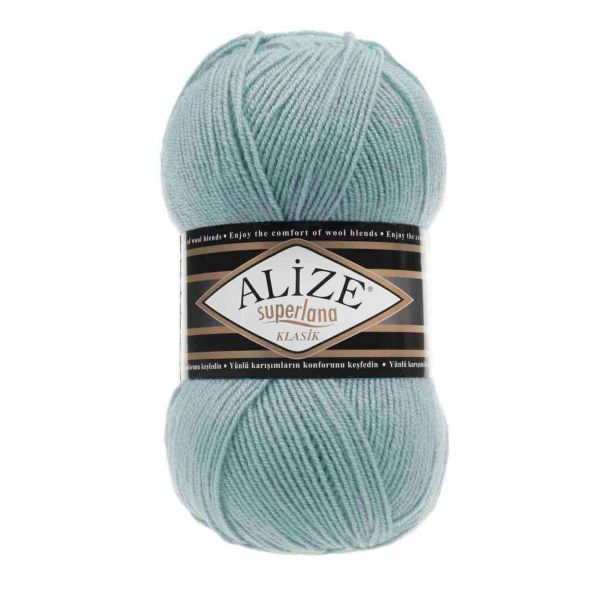 Пряжа Alize (Ализе) Superlana klasik / уп.5 мот. по 100 г, 280м, 463 мята A