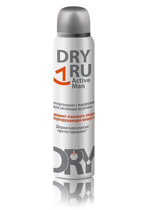 Dry Ru Active Man антиперспирант с парфюмом для активных мужчин 150 мл