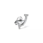 Серьги из белого золота 18k с бриллиантами, Tiffany 💎 T smile New