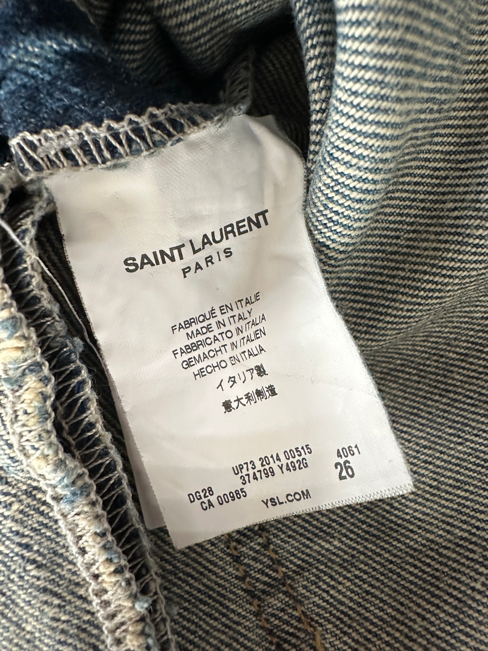 Джинсы Saint Laurent