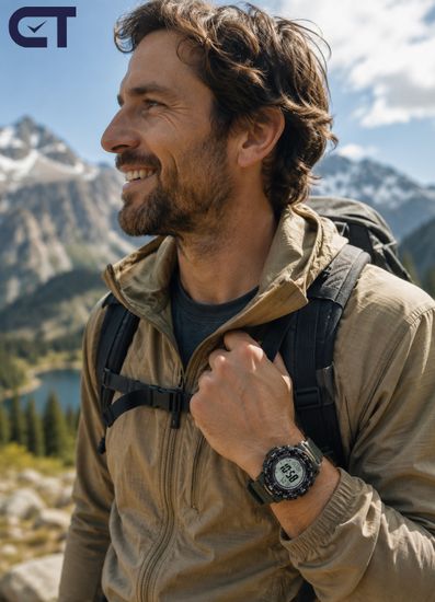 CASIO PRW-35Y-3BDR PRO TREK мужские наручные часы — лёгкая PRO TREK с Triple Sensor, Tough Solar и Multi Band 6