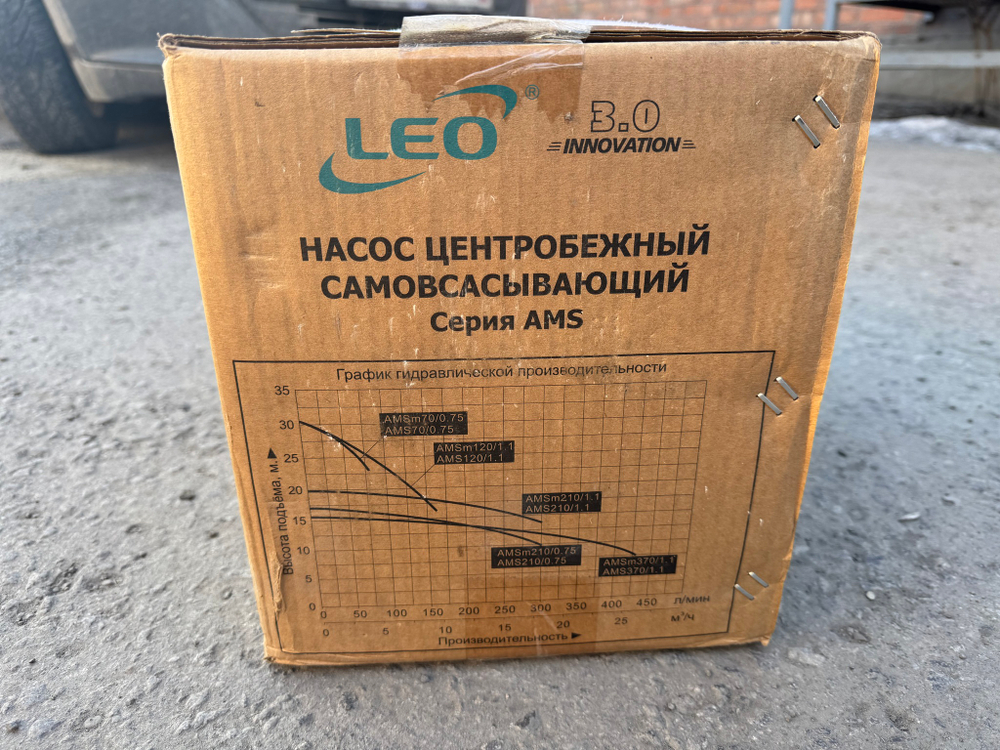 Одноступенчатый насос LEO модель AMS210/1.1