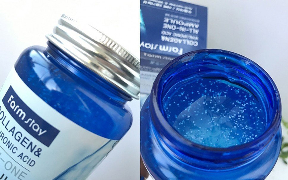 Ампульная сыворотка с гиалуроновой кислотой и коллагеном FarmStay All In One Collagen and Hyaluronic Ampoule 250 мл.