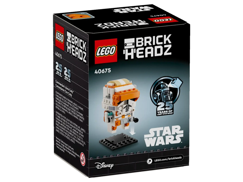 Конструктор LEGO BrickHeadz Star Wars 40675 Командир-клон Коди