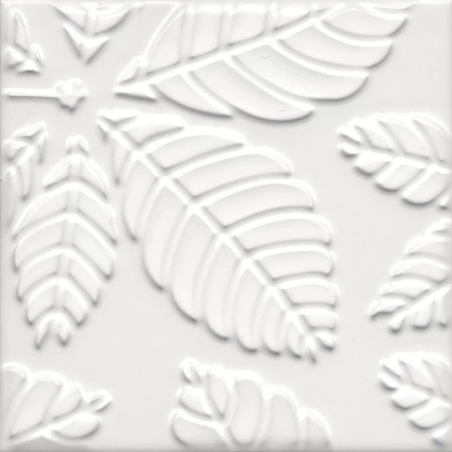 Керамическая плитка KERAMA MARAZZI АГДАЛЬ (1) белый матовый структура 15x15 / 9 мм. / KMD2SFB001BN