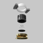 Встраиваемый светодиодный светильник Maytoni Round DL058-12W4K-TRS-BS